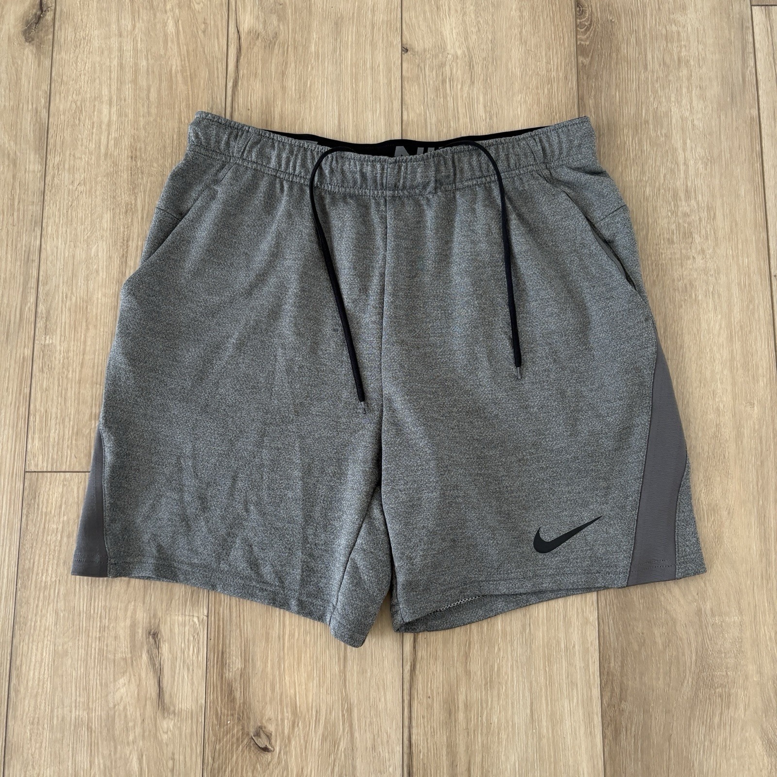 Nike Mens L Shorts Active Dri-Fit Training, Running Standard Fit Gray Cj2009-068